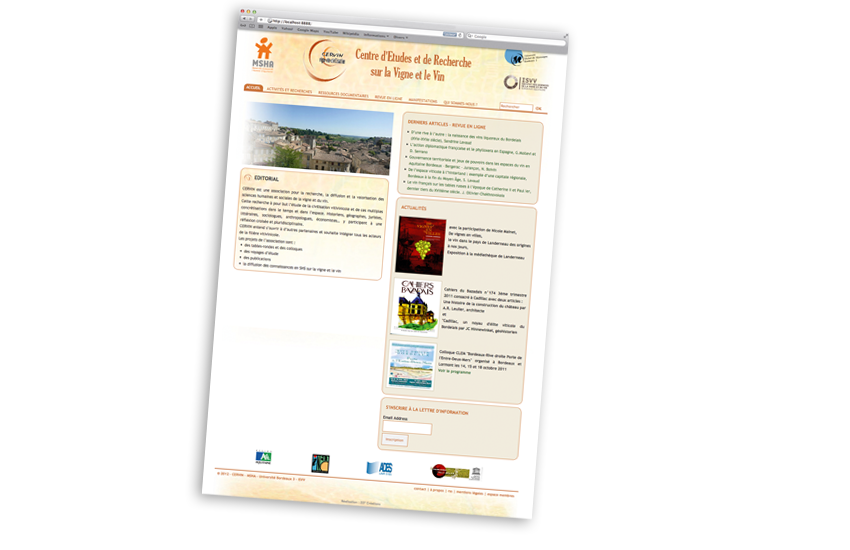 Travaux Web - CERVIN