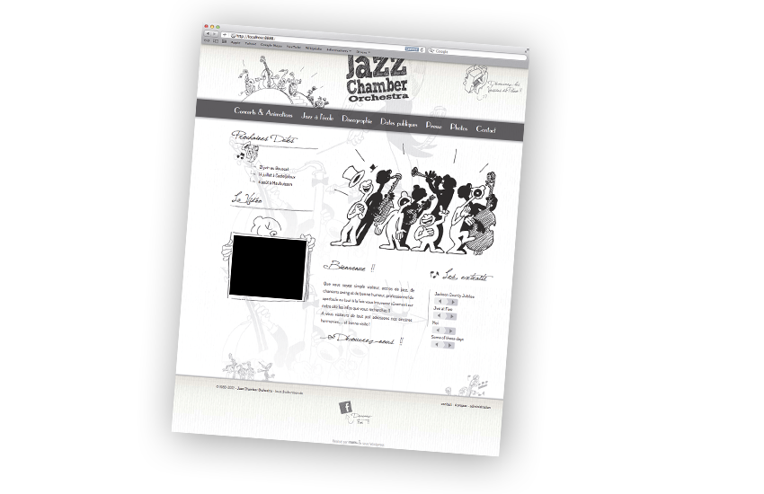 Travaux Web - Jazz Chamber Orchestra