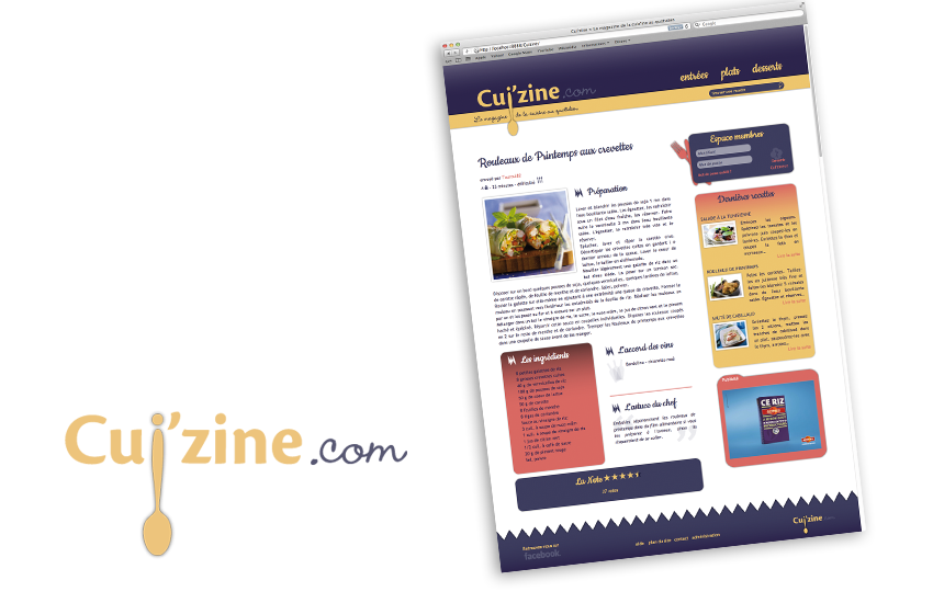 Travaux Web - Cuizine