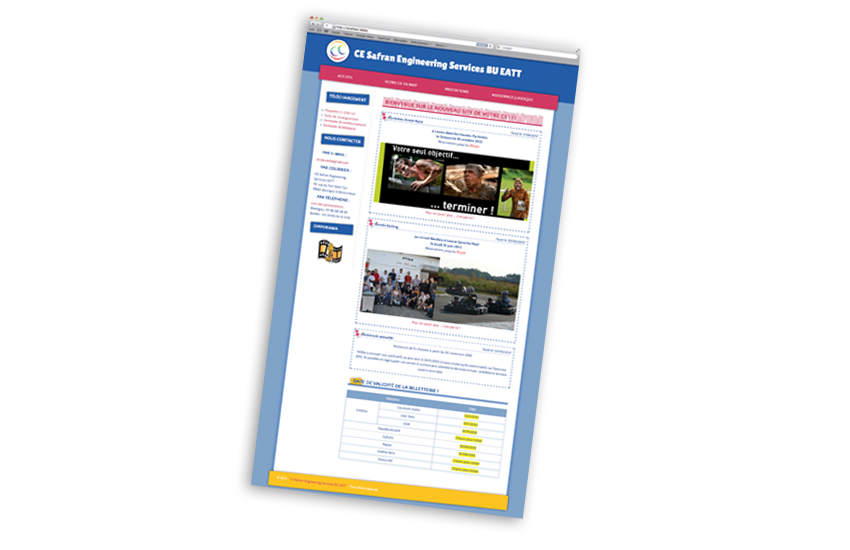 Travaux Web - Safran ES